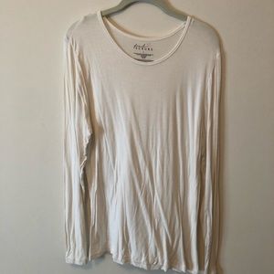 White scrub undershirt